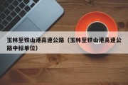 玉林至铁山港高速公路（玉林至铁山港高速公路中标单位）